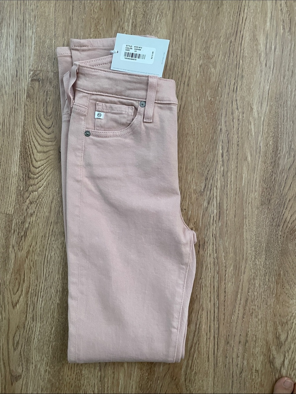 AG Mari slim Women's Blush Pink Skinny Jeans